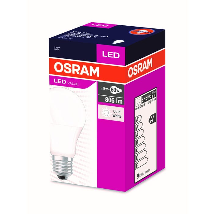 Żarówka LED E27 A60 8,5W 806lm 4000K