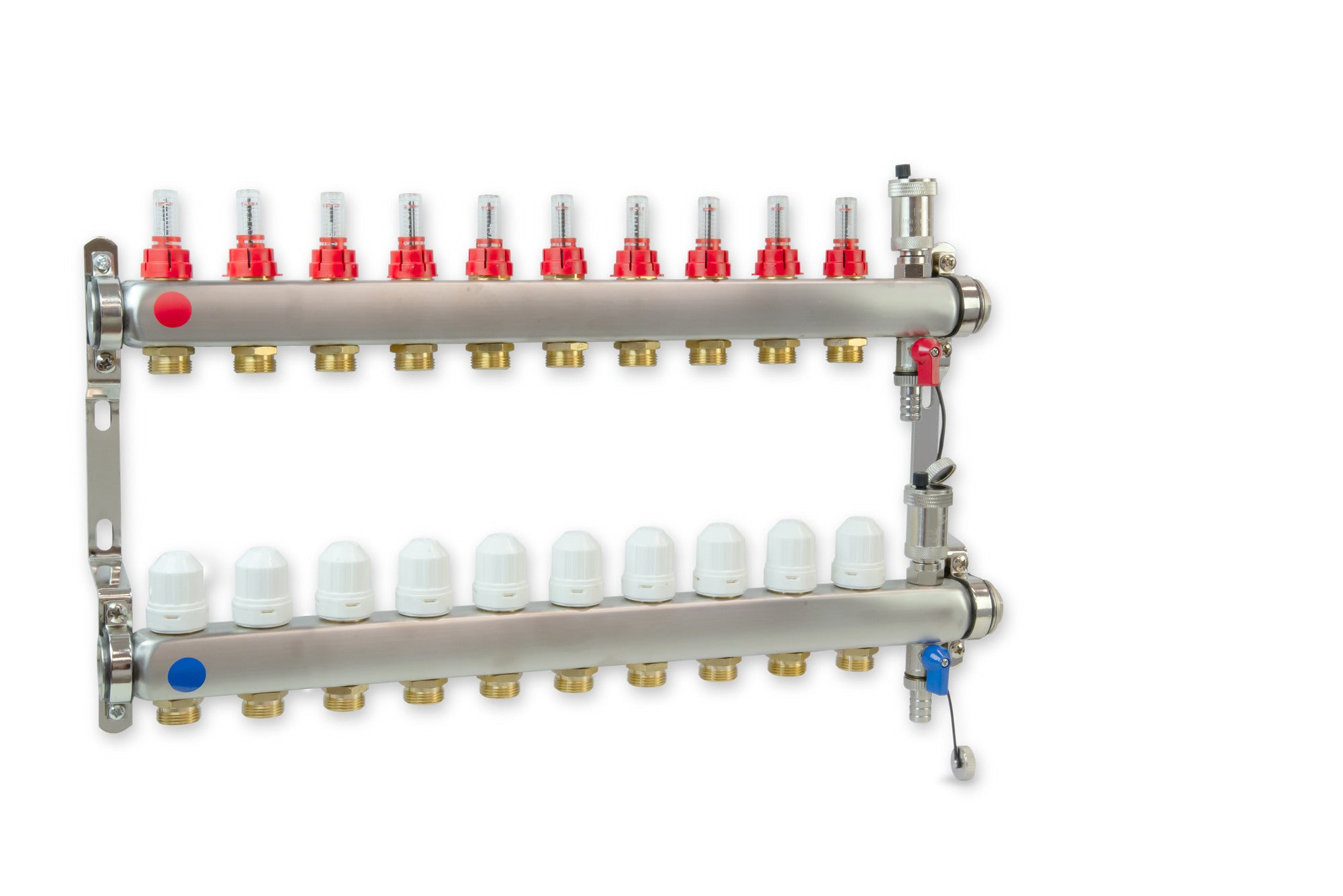 Rozdzielacz do ogrzewania podłogowego PHA-127, 10 obwodów