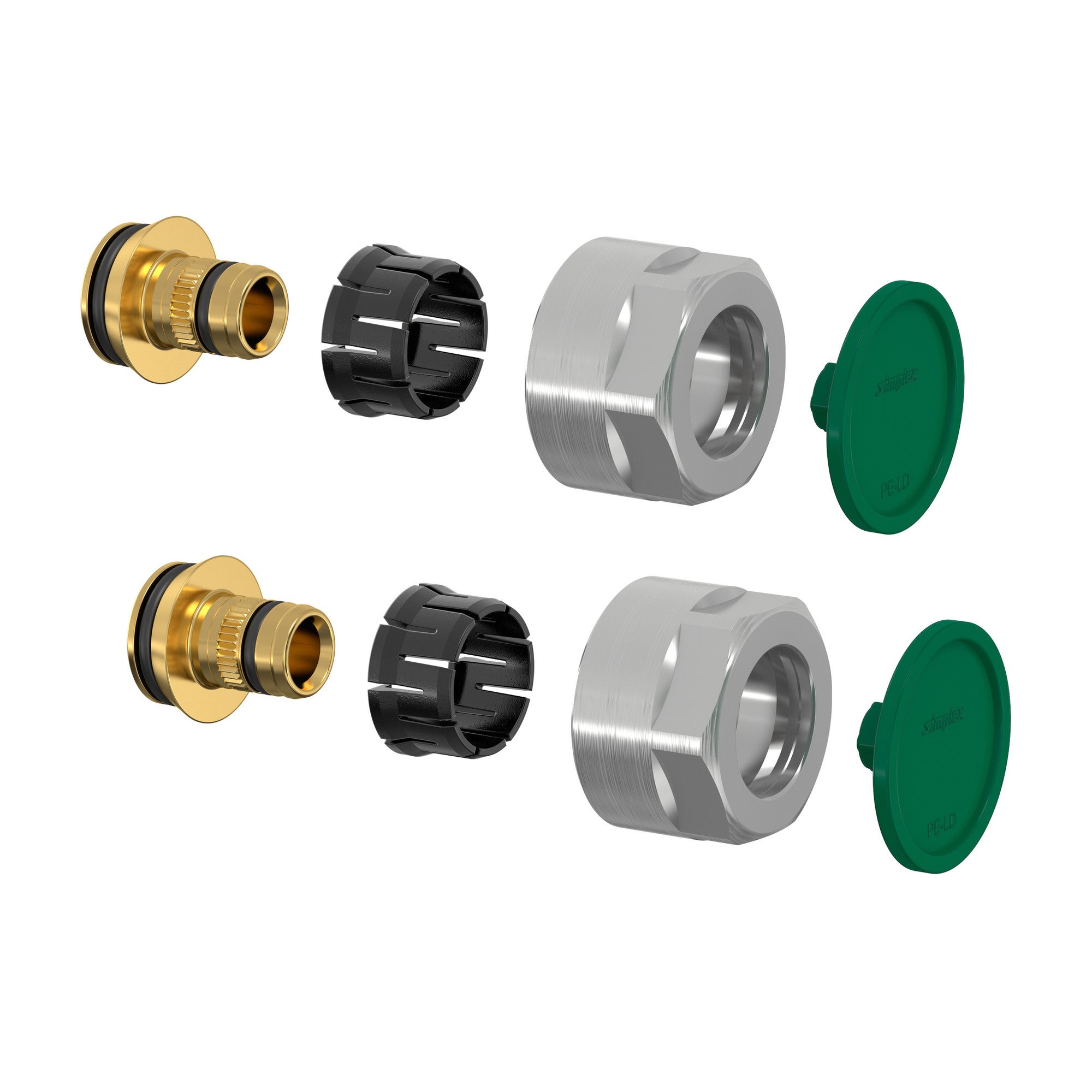 Komplet złącza A3  3/4" Euro 16x2,0x2szt.