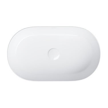 Umywalka nablatowa mesa 53x32cm  biały połysk 2