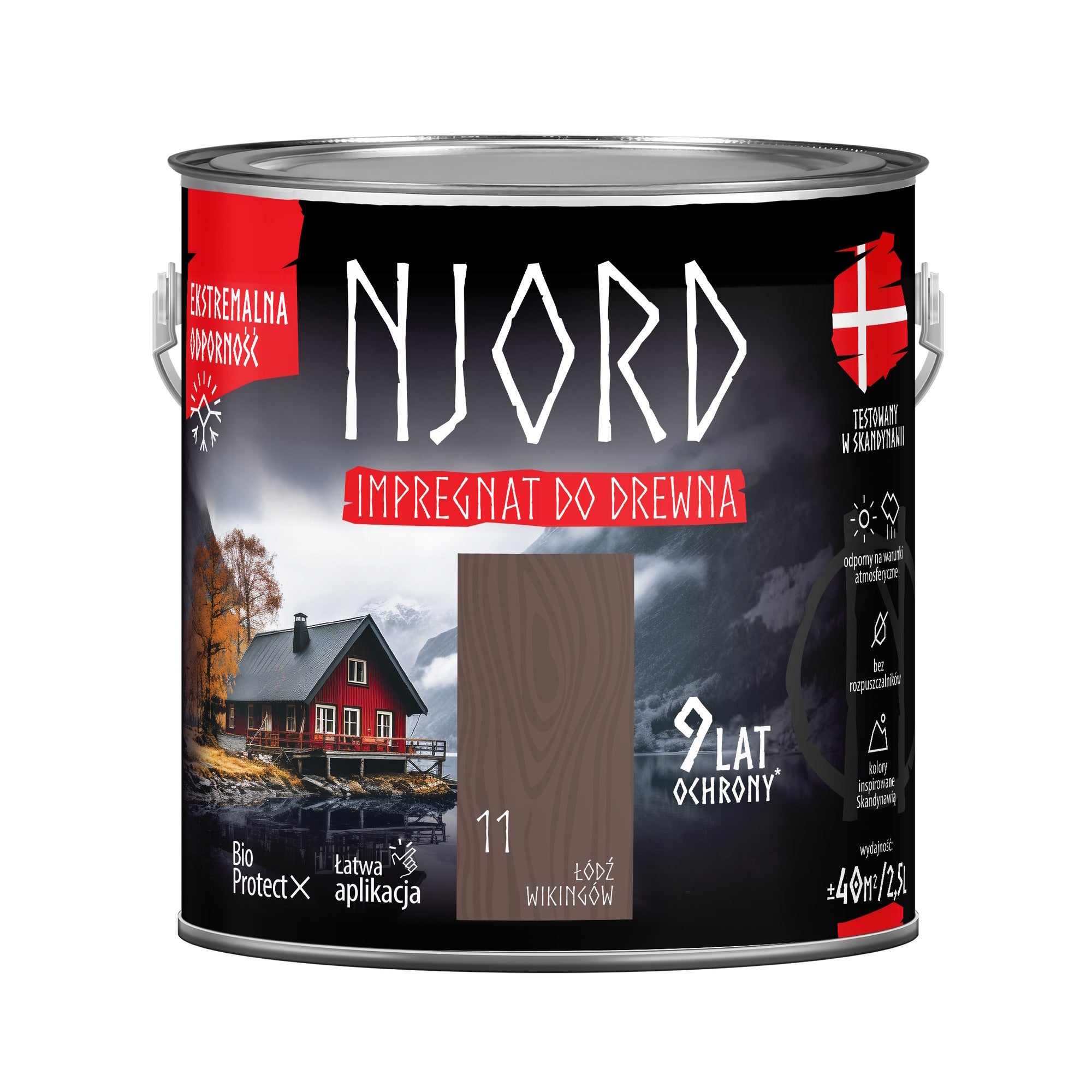 Njord impregnat do drewna łódź wikingów 2,5L 0