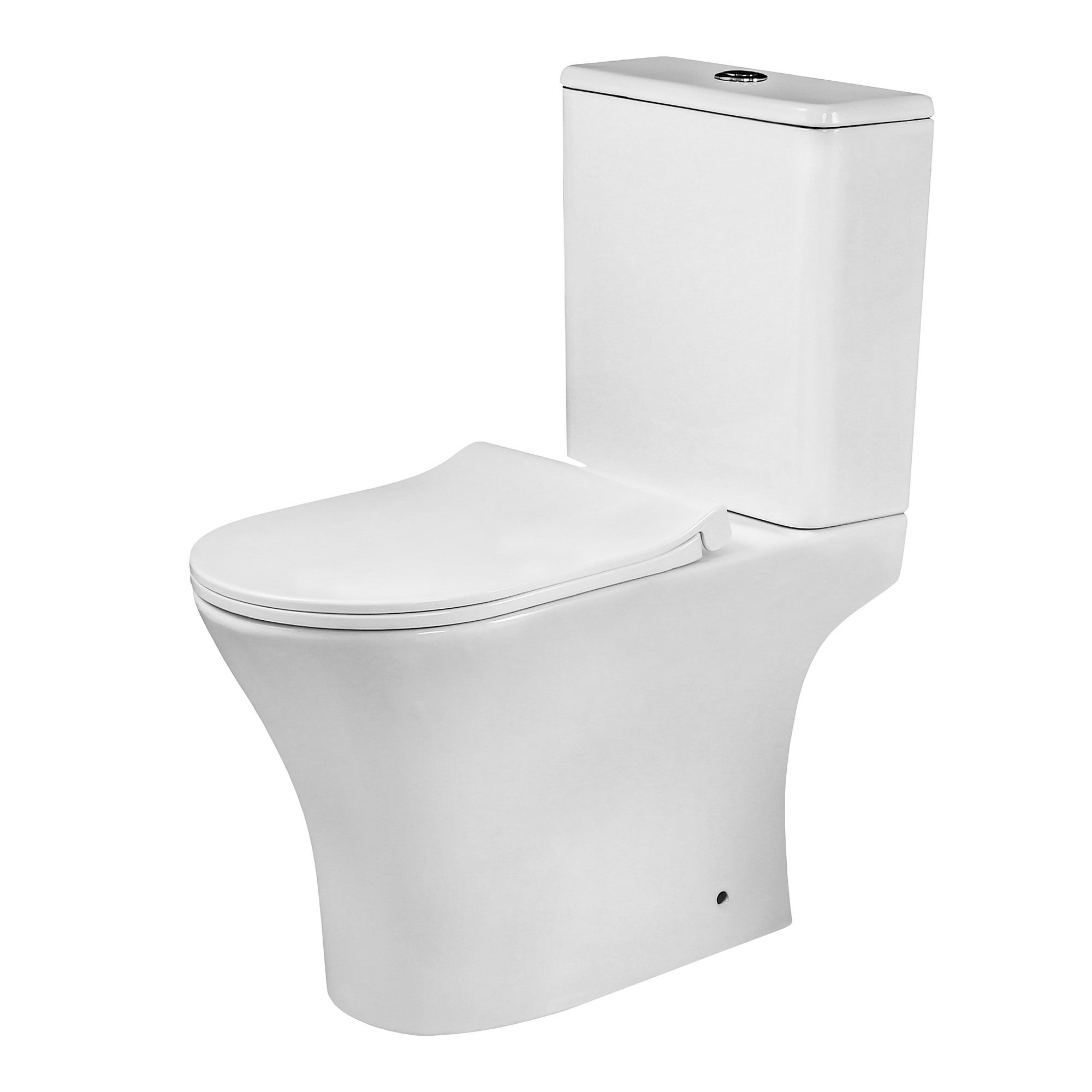 WC kompakt Dokos biały z deską wolnoopadającą 