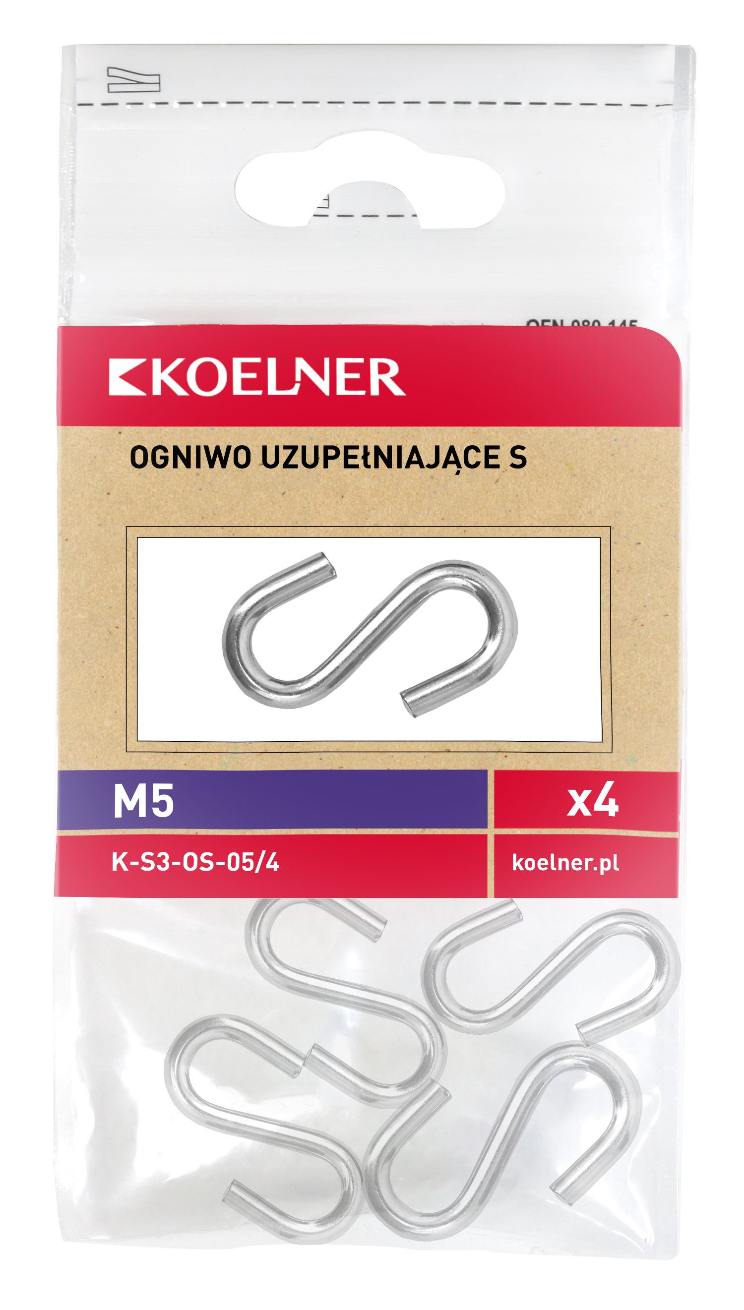 Ogniwo uzupełniające typ "s" 5 mm (4 szt.) 1