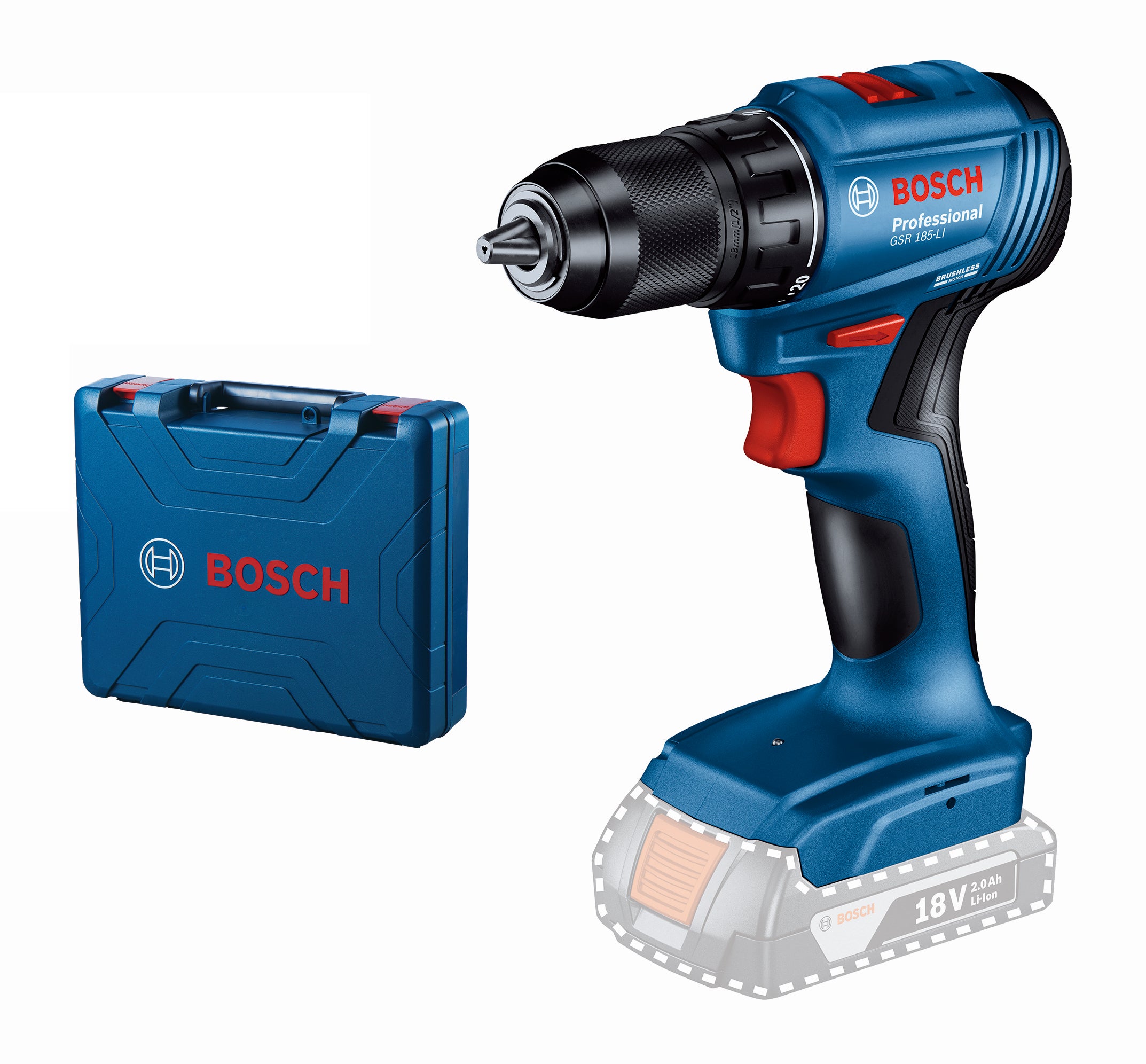 Wiertarko-wkrętarka 18V GSR 185-LI Bosch / bez aku 4