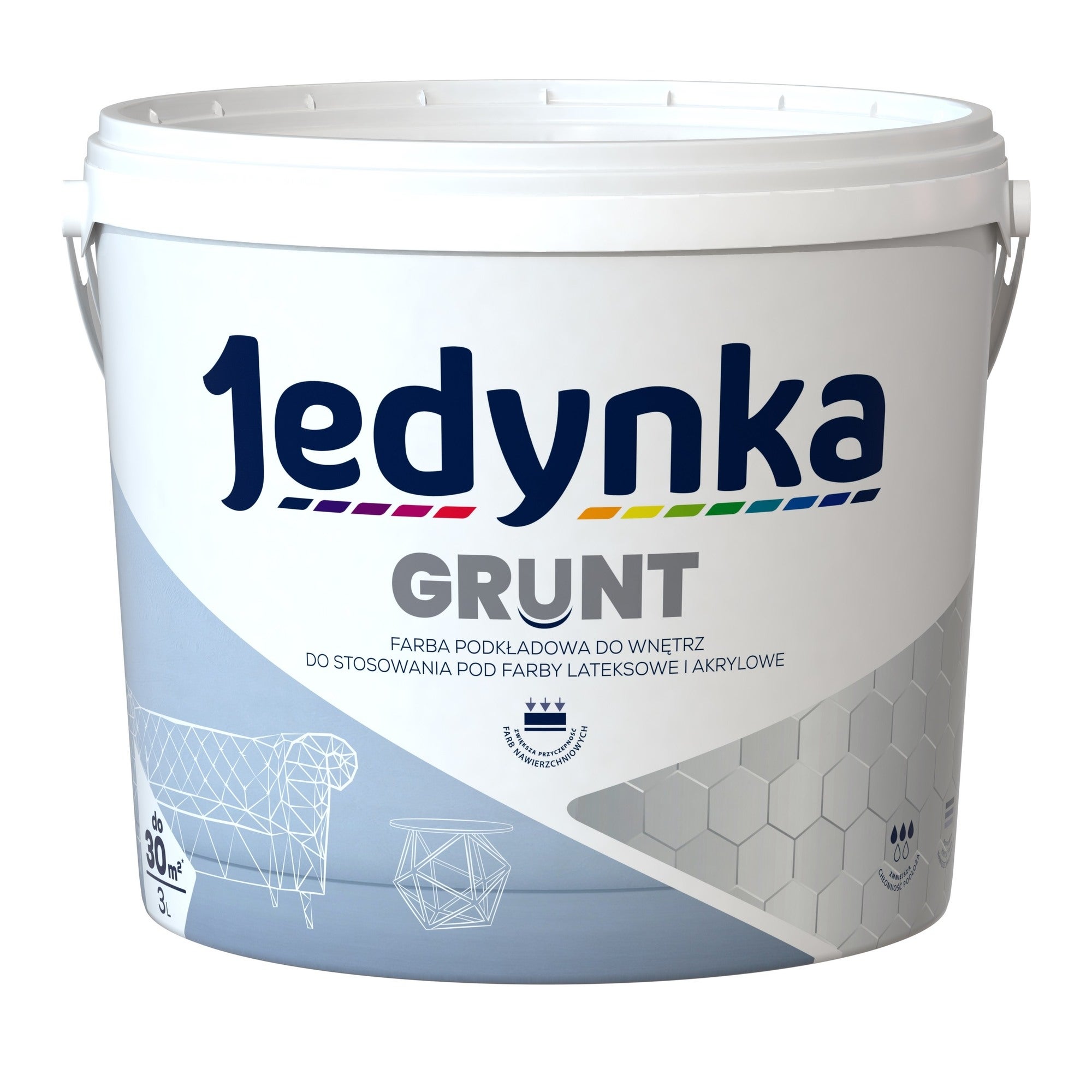 Farba gruntująca Jedynka Grunt 3l 0