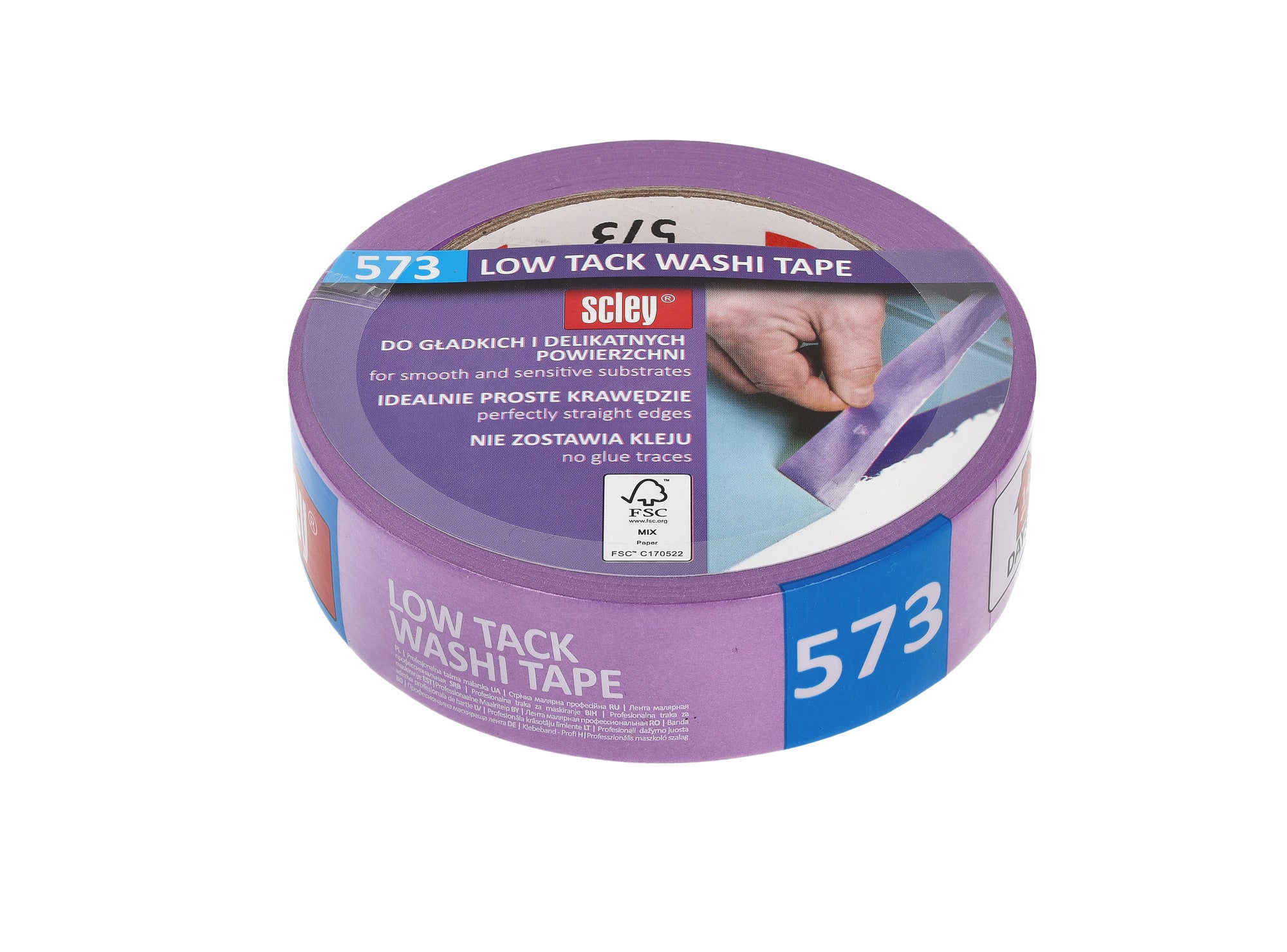 Taśma malarska delikatna Scley 573 25mm x 33mm  1