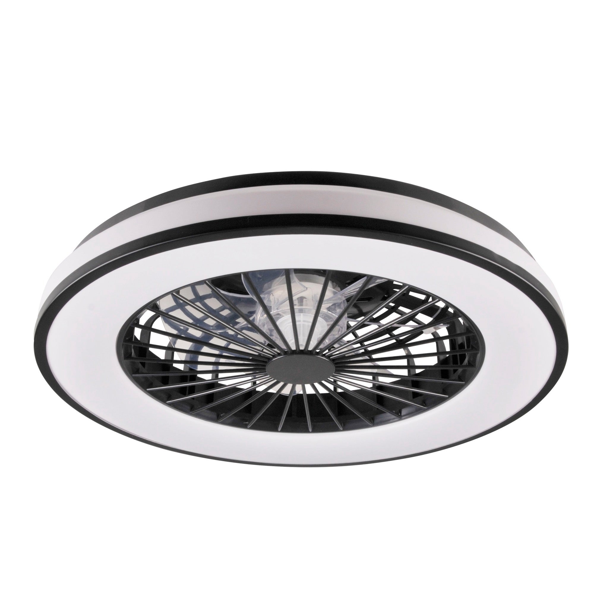 Plafon LED Kenya 48W 5300 lm IP20 z wentylatorem, czarny