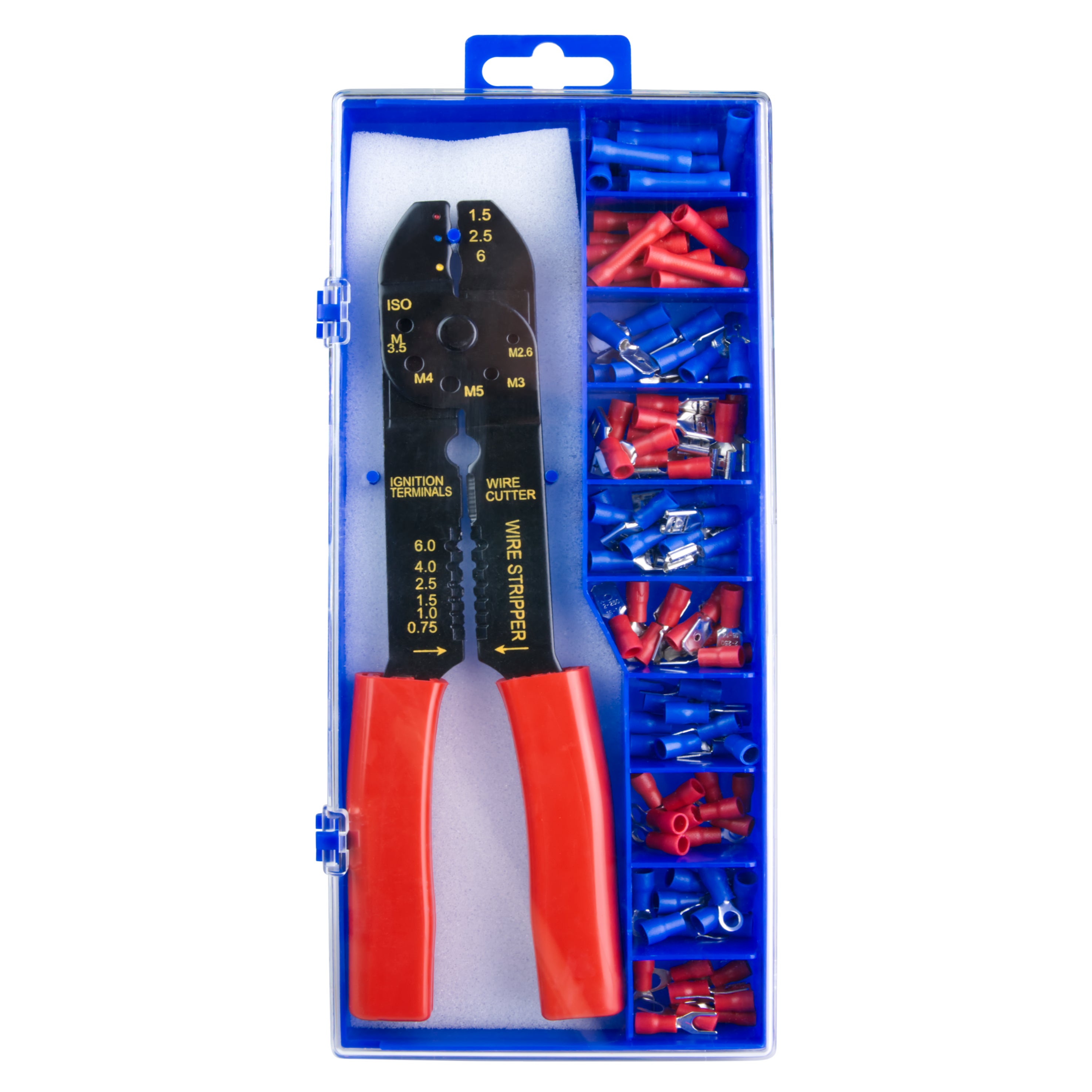 Zestaw końcówek izolacyjnych 100szt + zaciskarka 2