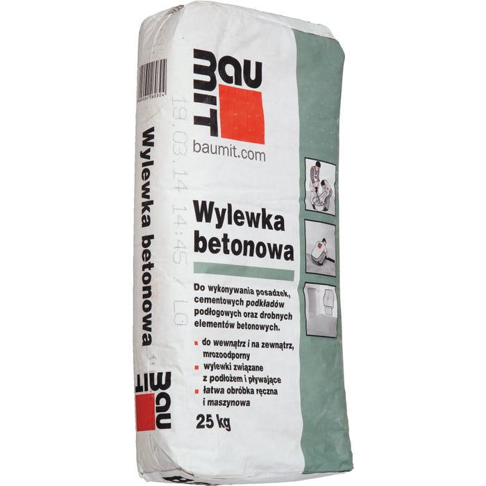 Wylewka betonowa Baumit, CT-C16-F4-A15 25 kg, podkład podłogowy, 20-80 mm