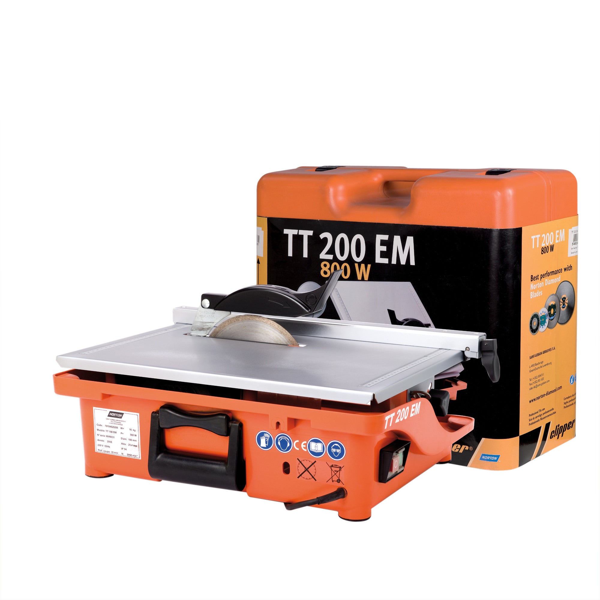 Przecinarka do glazury 800W 200 mm TT200EM Norton Clipper 1