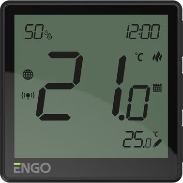 Internetowy podtynkowy regulator temperatury ZigBee EONE230B, czarny