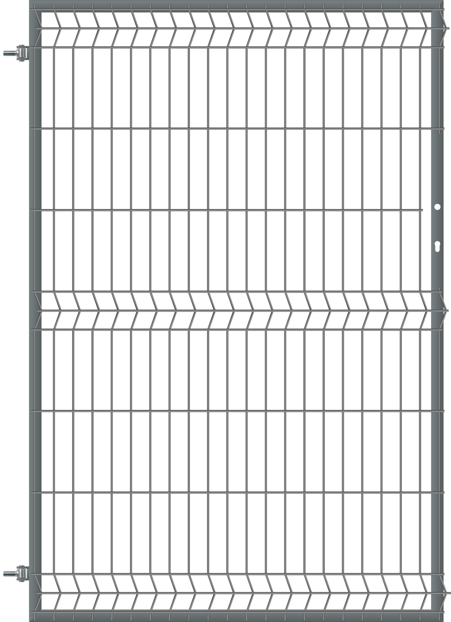 Furtka ogrodzeniowa panelowa antracyt, 150x100 cm, lewa