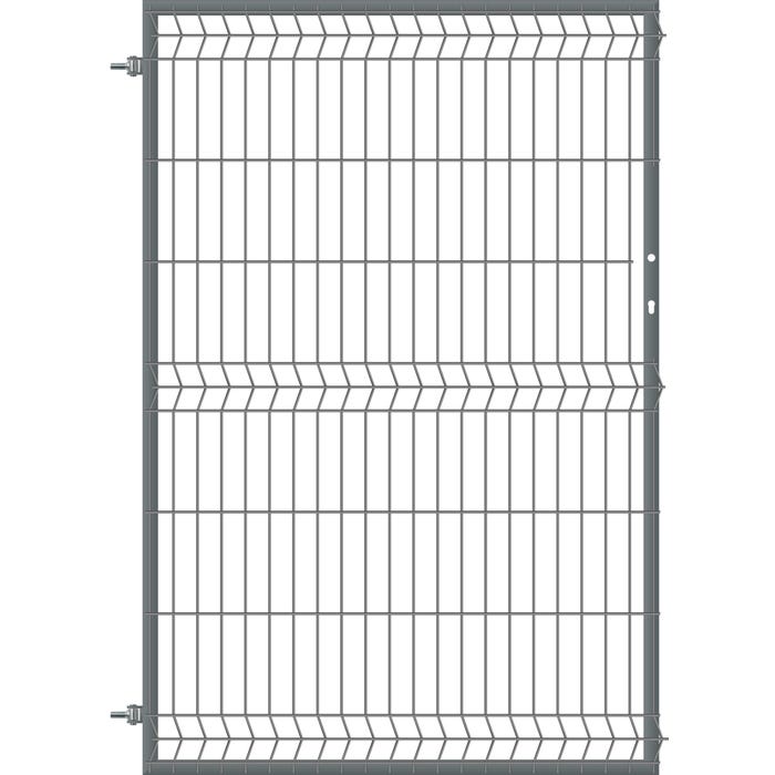 Furtka ogrodzeniowa panelowa antracyt, 150x100 cm, lewa