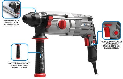 Młotowiertarka 2,8J 58G538 Graphite 3