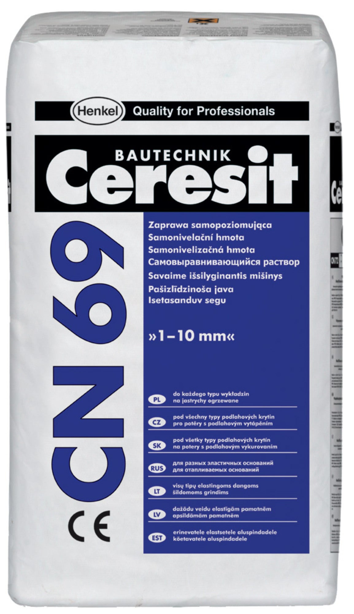 Zaprawa samopoziomująca Ceresit CN69, CT-C20-F5 25 kg, 1-10 mm 0