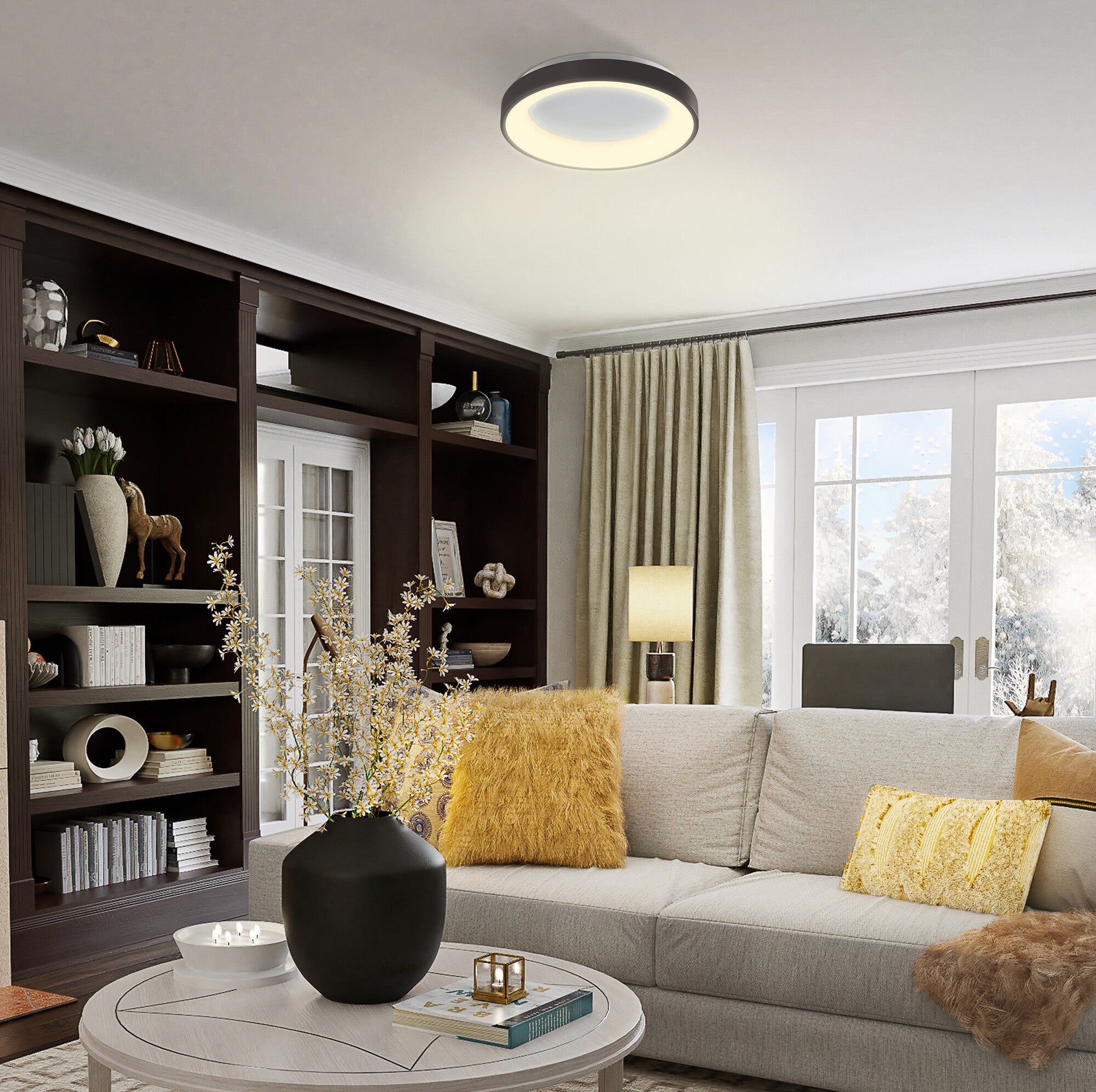 Plafon LED Edge 72W 4700lm RGB czarny 3