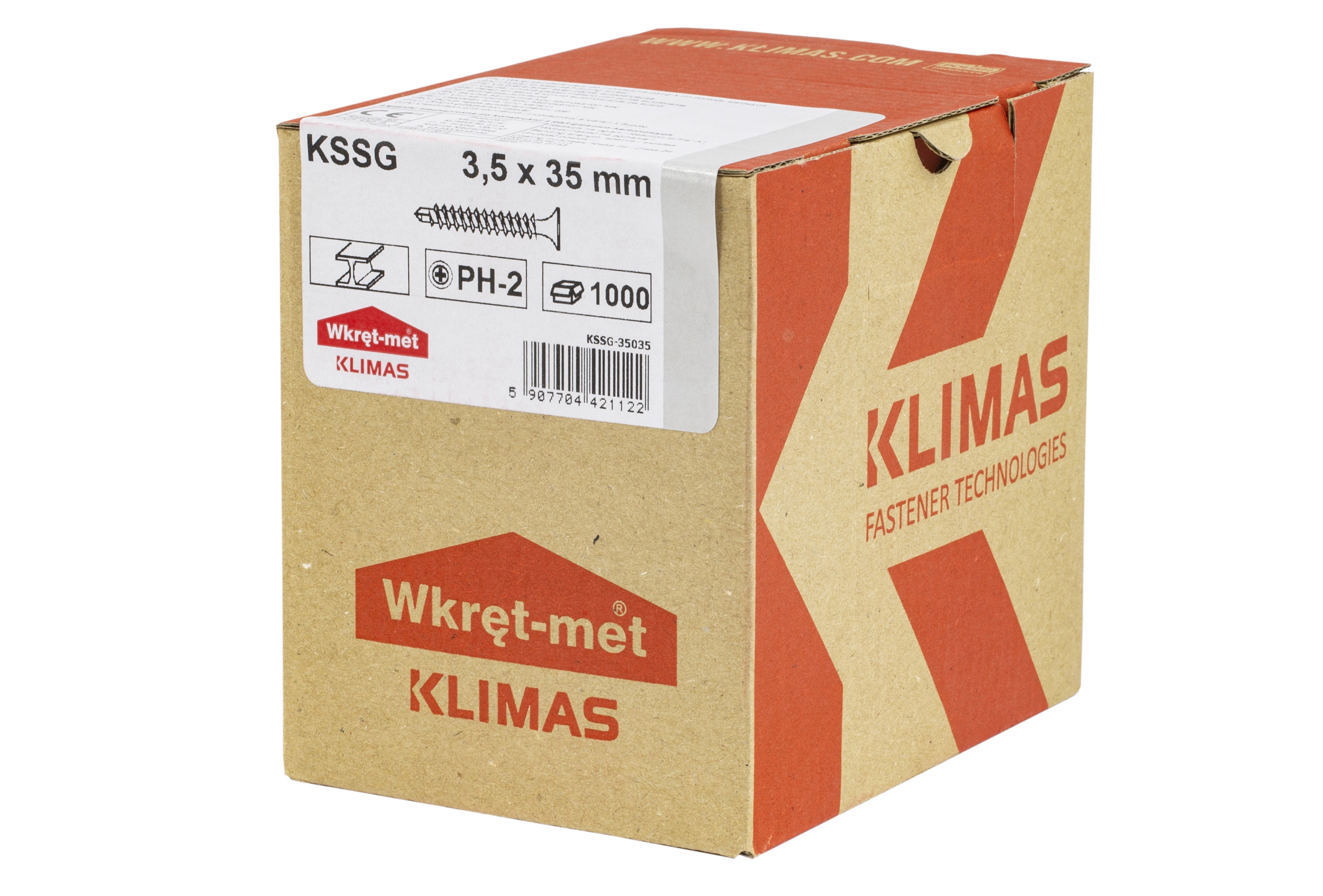 Wkręt samowiercący 3.5x35 mm (2.029 kg) 1