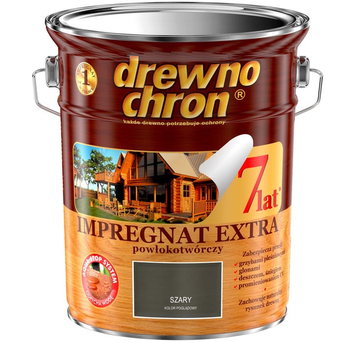 Impregnat Drewnochron Extra szary 4,5l