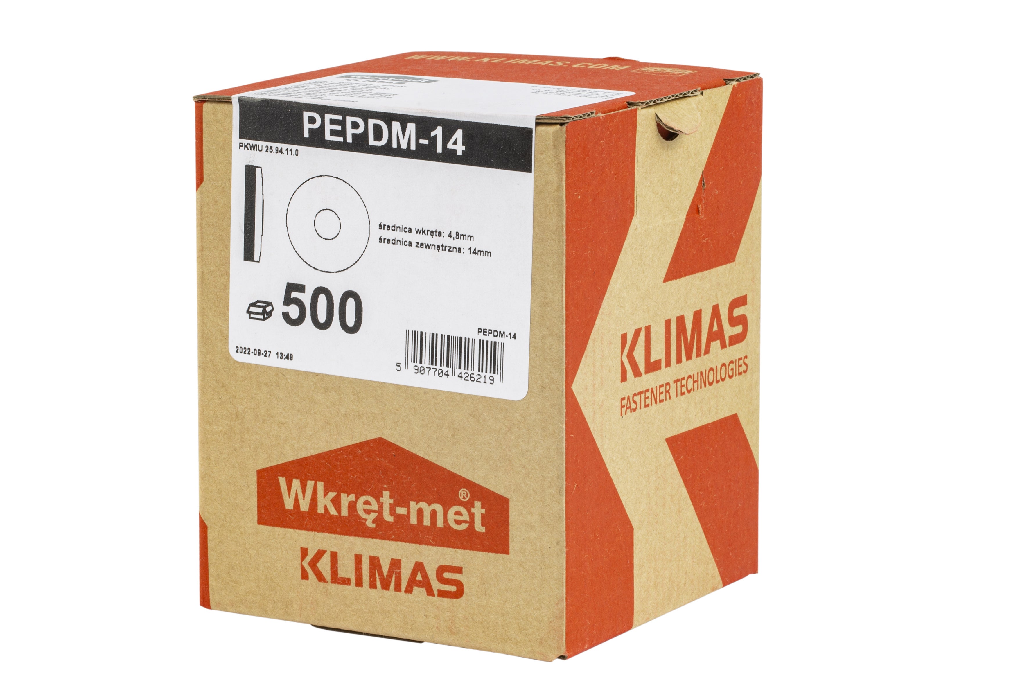 Podkładka do wkrętów samowiercących EPDM14 (0.64 kg.) 1