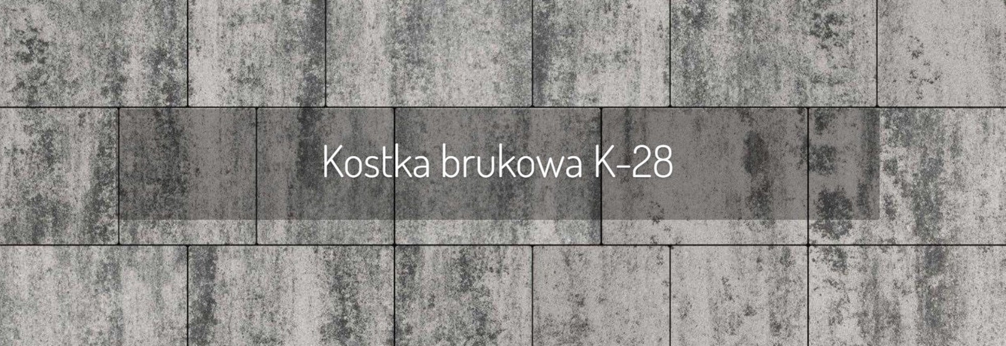 Kostka brukowa K-28, gr. 6 cm, szaro-czarna 1,08m2/warstwa 
