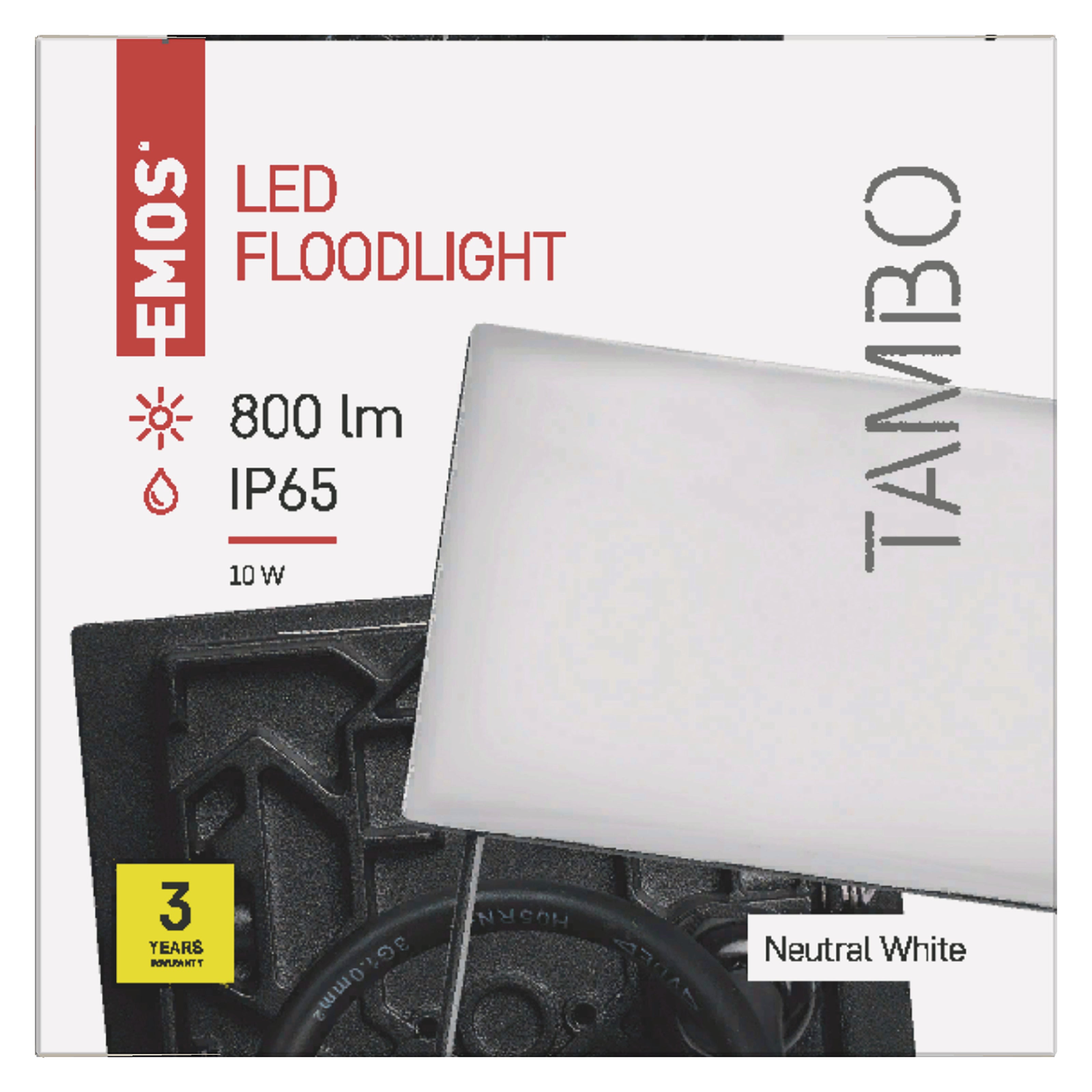 Naświetlacz LED Tambo 10W neutralna biel 4