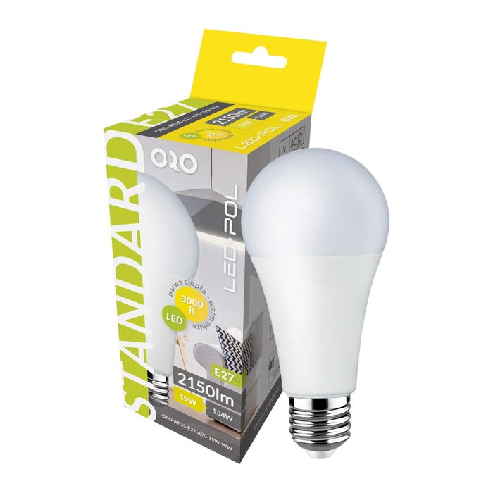 Żarówka LED E27 A60 19W 2200lm 3000K