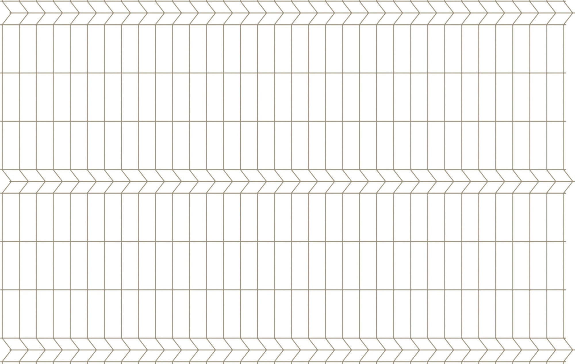 Panel ogrodzeniowy 3D ocynk, 152x250 cm, oczko 75x200 mm, drut 3.2 mm