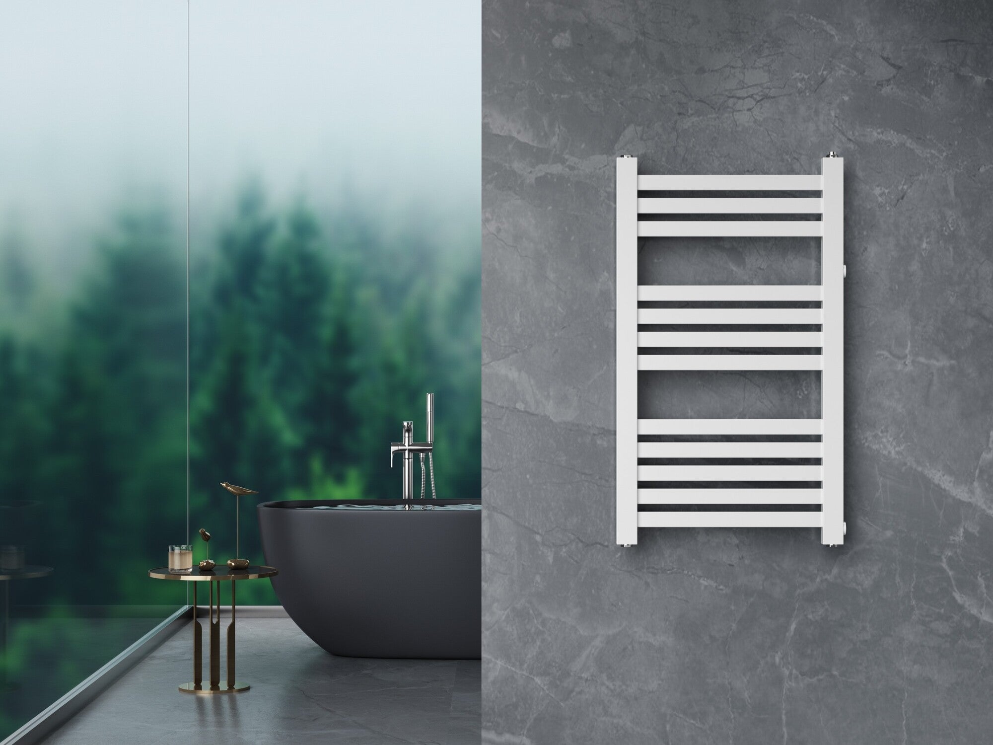 Grzejnik łazienkowy BERYL PLUS 750X440 356W biały 2