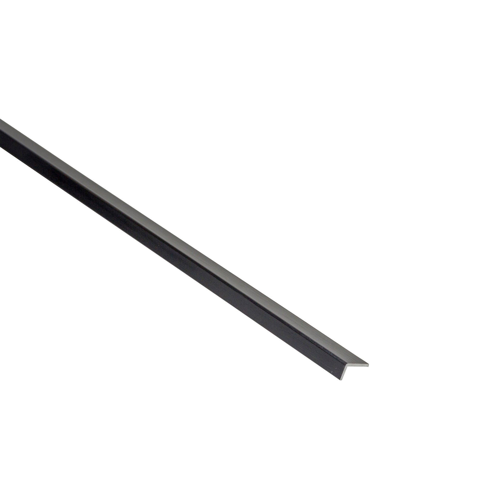 Kątownik aluminiowy czarny szczotkowany 11x6x1mm 1m