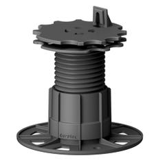 Wspornik tarasu regulowany 117-217 mm z L-Adapter czarny 0