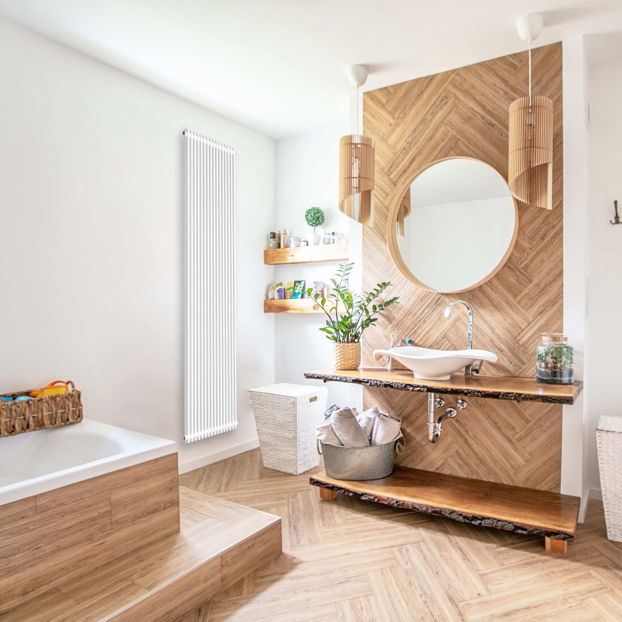 Grzejnik dekoracyjny Fix 50 WH 180x50 cm, biały 1