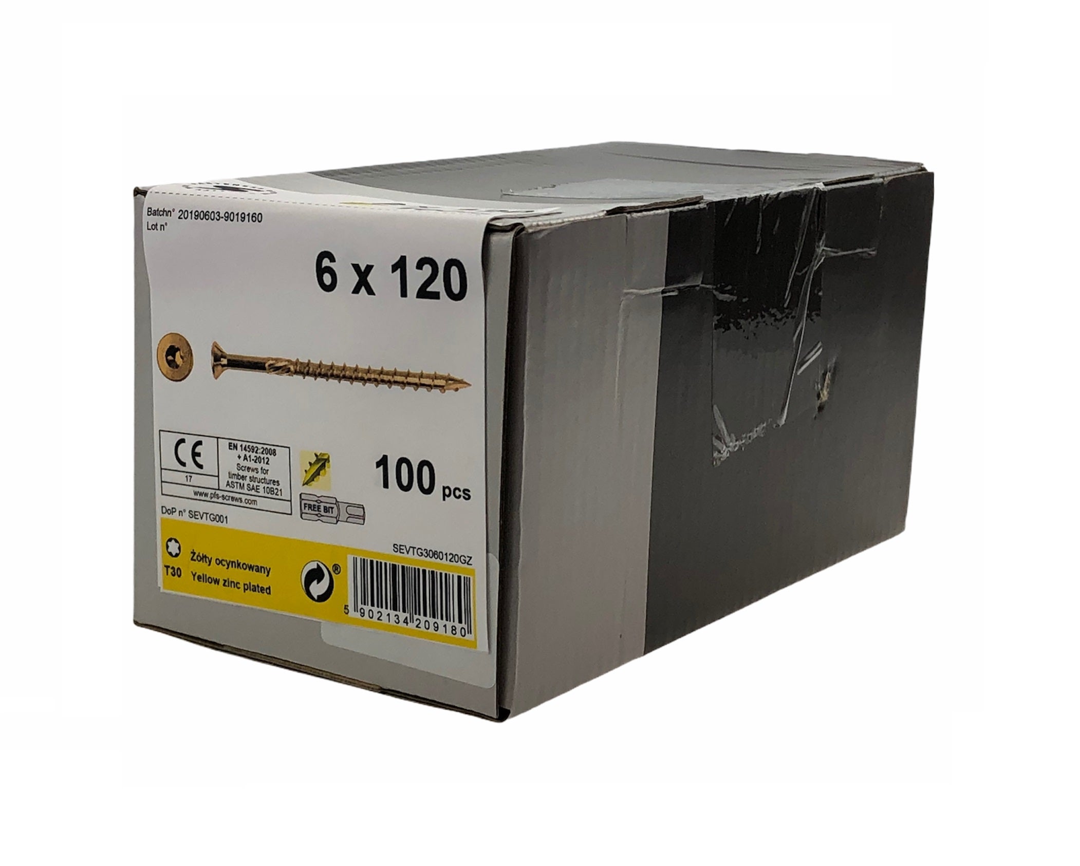 Wkręt konstrukcyjny 6.0x120 mm (100 szt.) 1