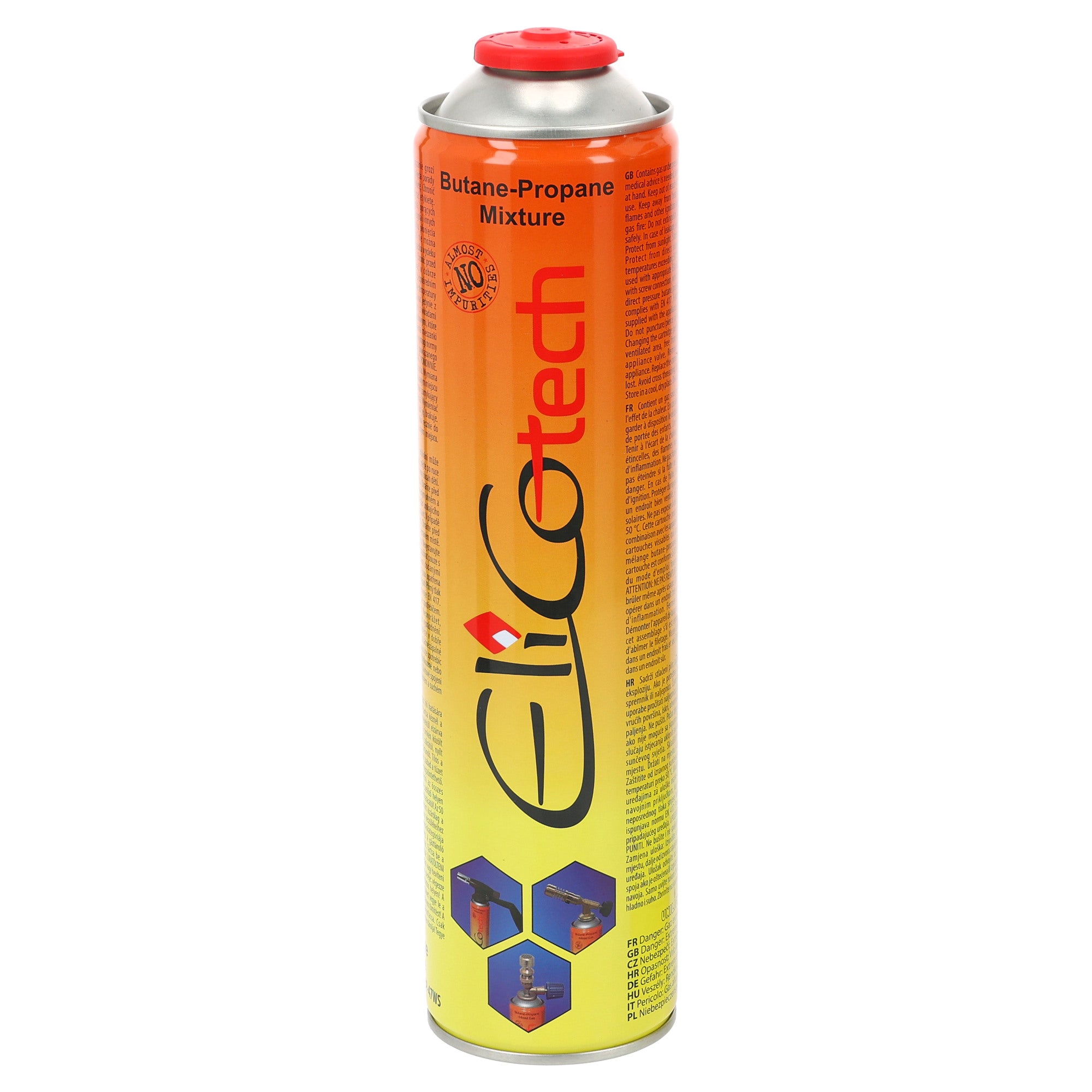 Gaz uniwersalny propan-butan ELICOTECH 600 ml