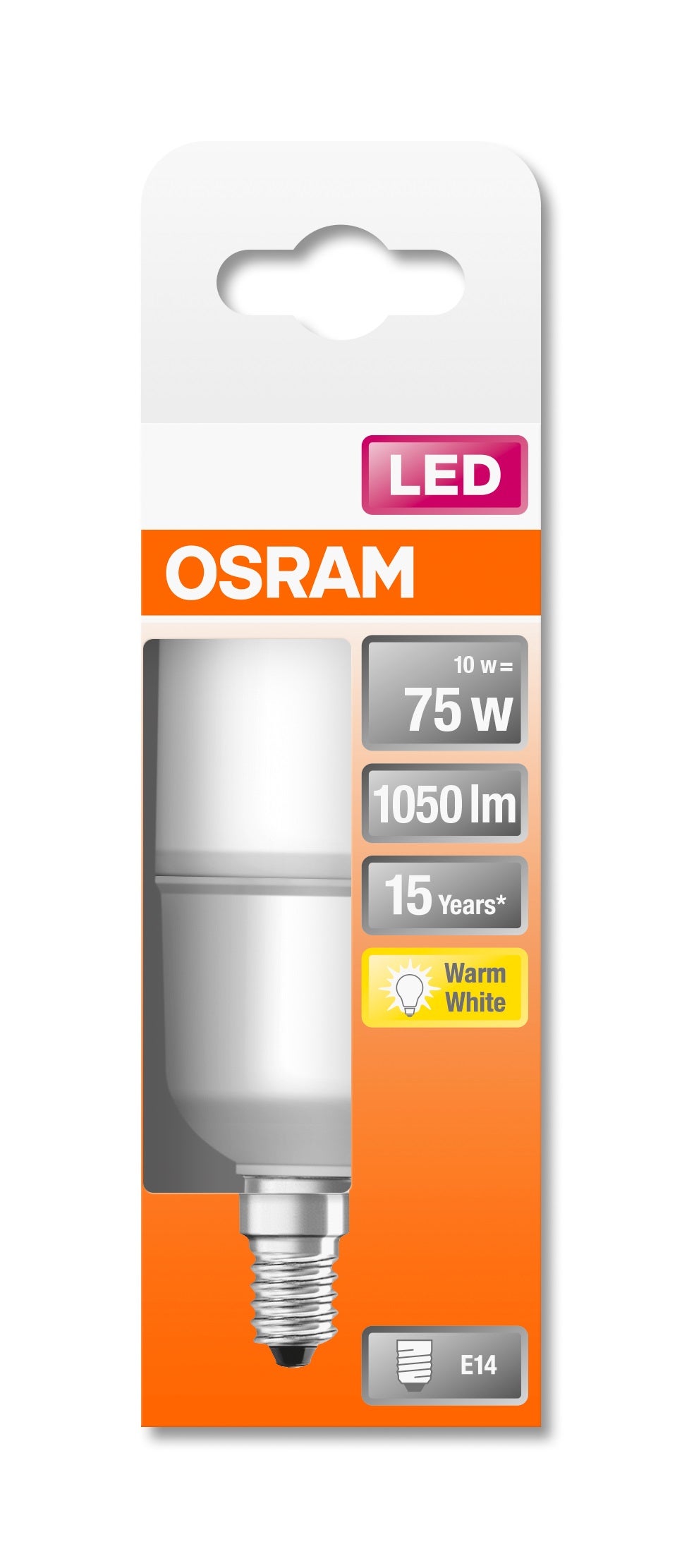 Żarówka LED E14 stick 10W 1050lm 2700K 2