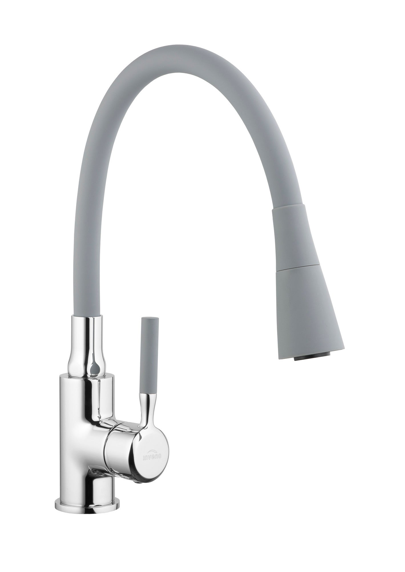 Bateria kuchenna z elastyczną wylewką Invena Pogo szara