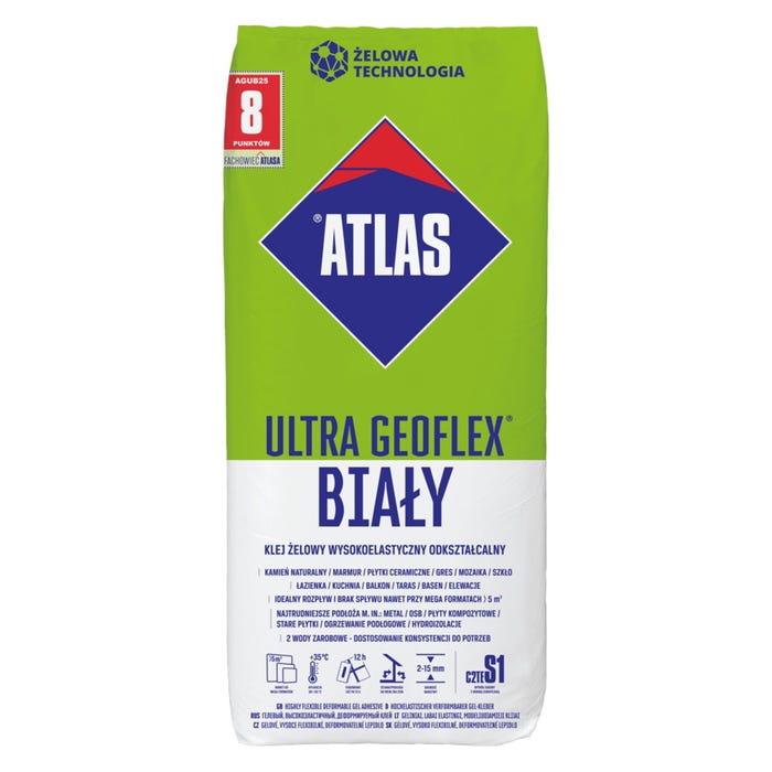 Klej Atlas Ultra Geoflex biały 22,5 kg
