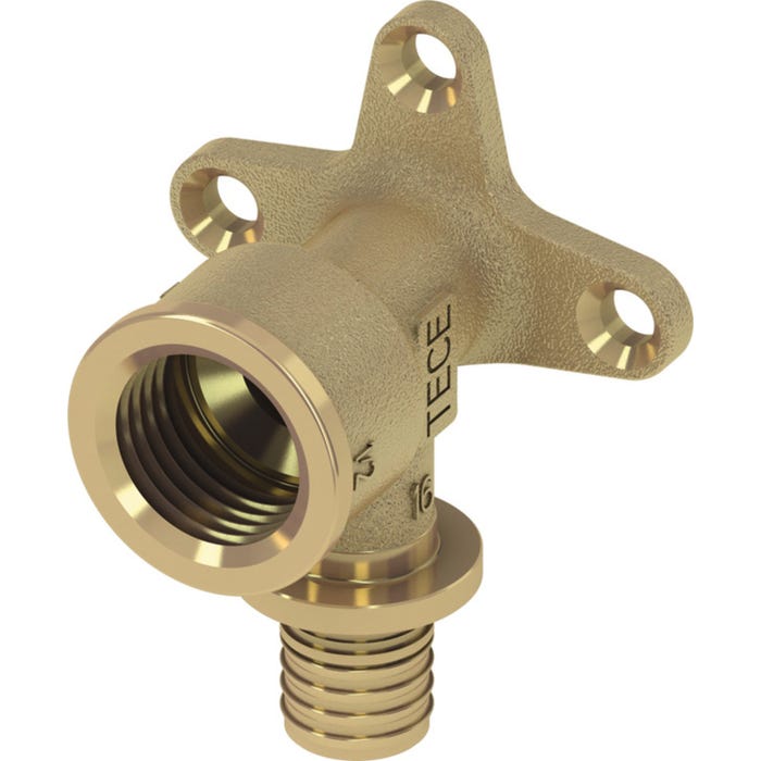 Teceflex Kolano mosiężne naścienne 20 mm x 1/2"