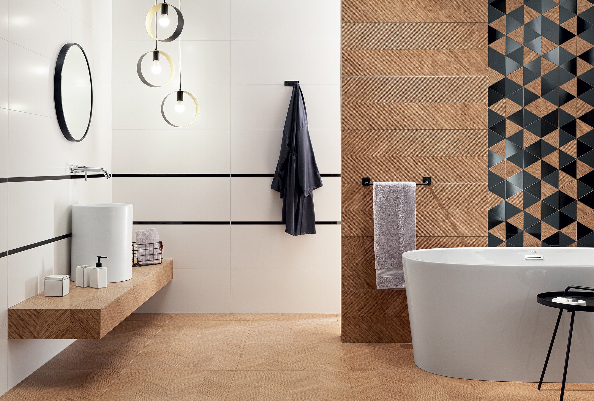 Płytka ścienna Sabaudia White mat 32.8x89.8 cm 1.77 m2 1