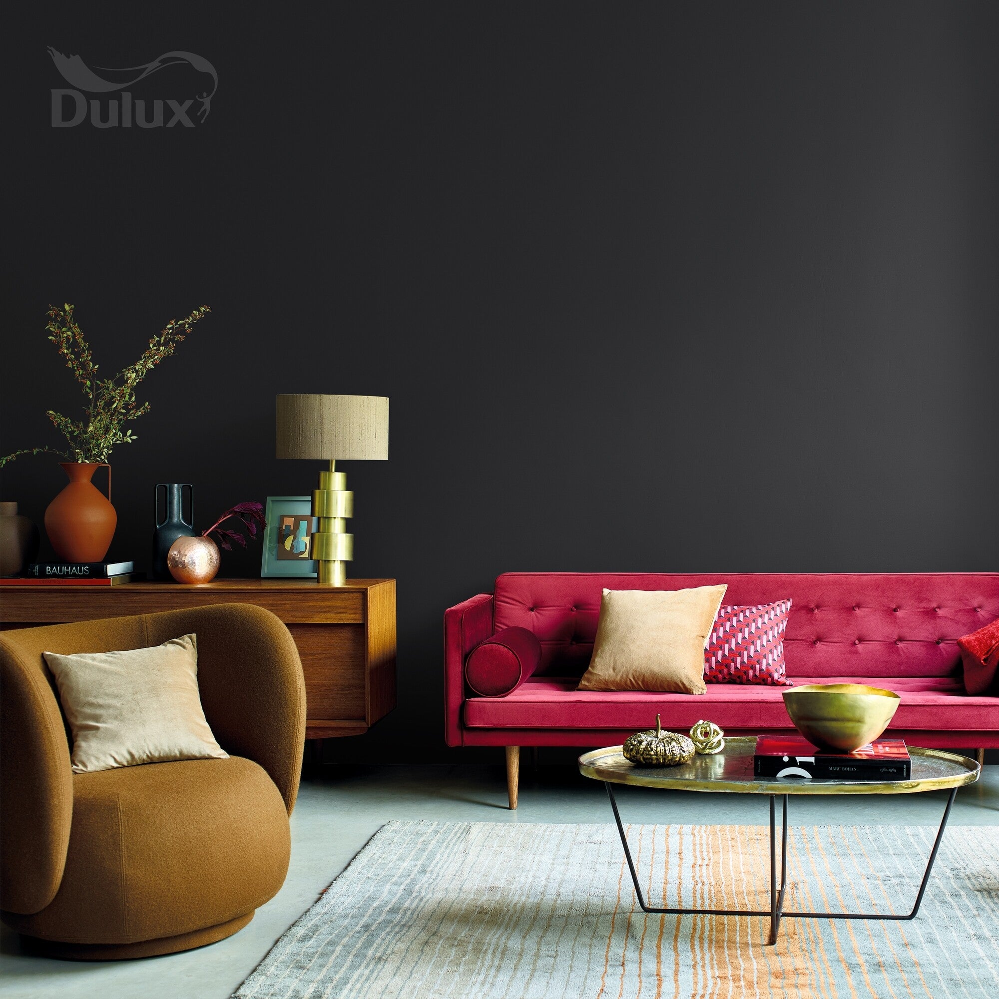 Farba Dulux Ambiance Ceramic premium black 2,5l 1