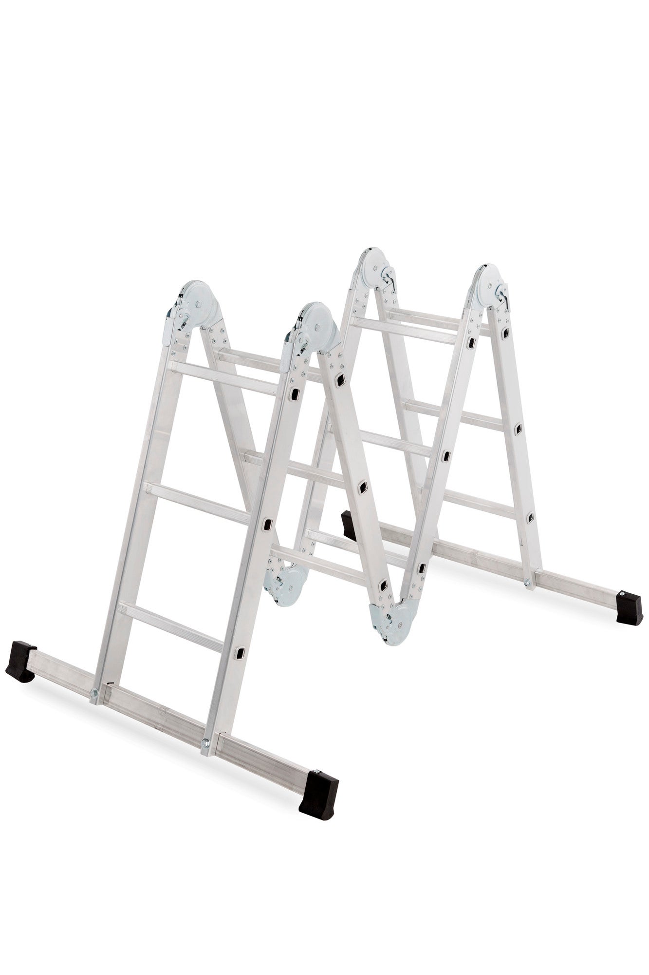 Drabina przegubowa 4x3 z platformą 150 kg 2