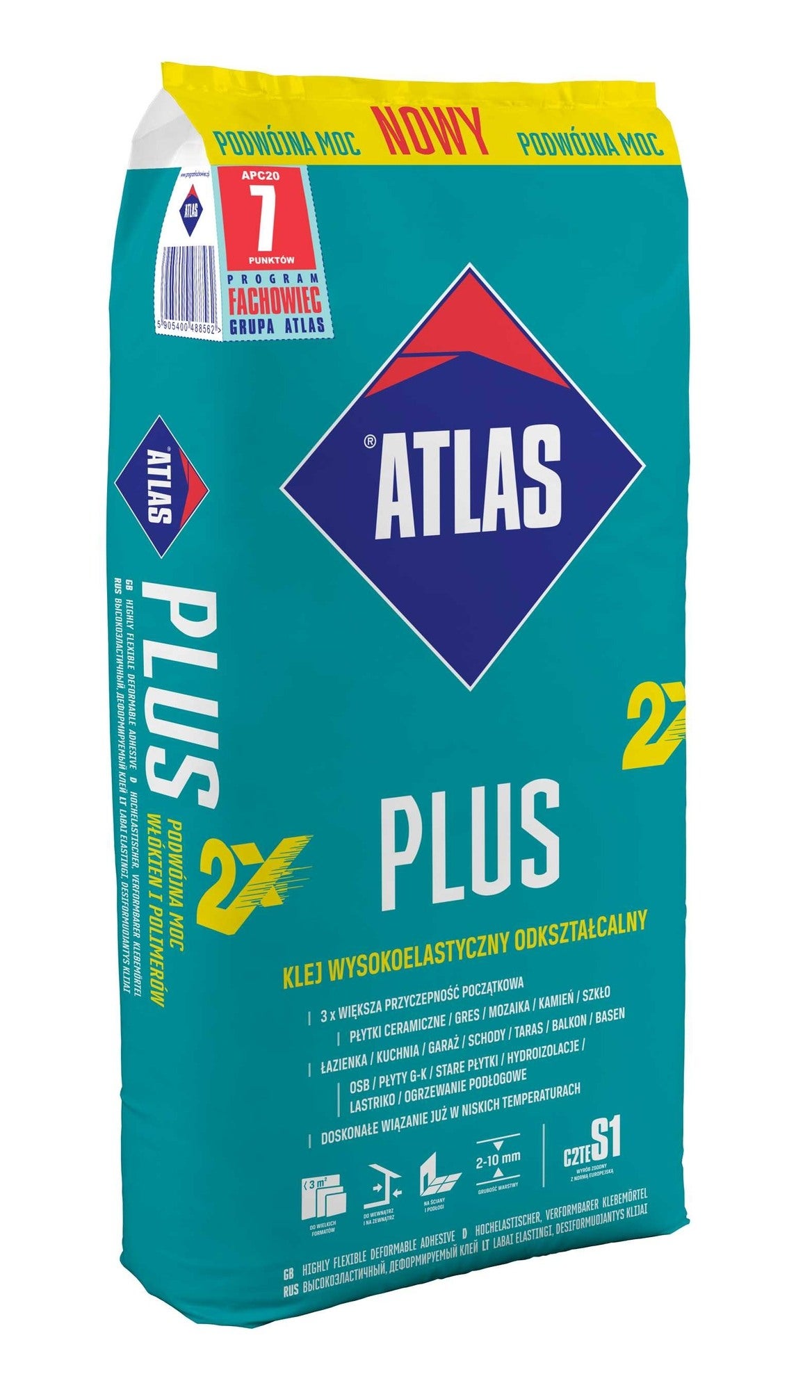 Zaprawa klejowa Atlas Plus Nowy 20 kg