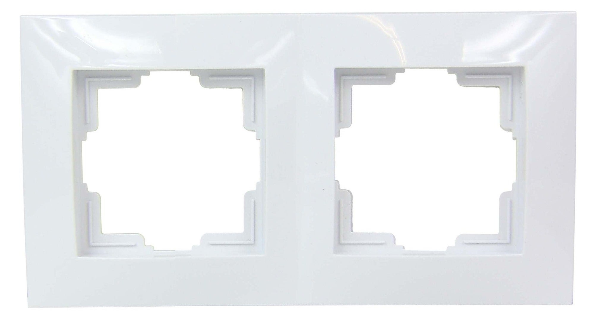 Elektroplast Carla biały ramka podwójna 1