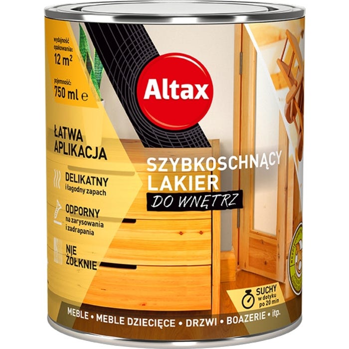 Lakier do wnętrz Altax połysk 0,75l
