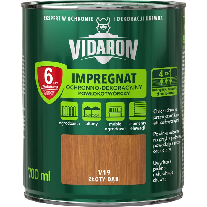 Impregnat Vidaron złoty dąb 0,7l