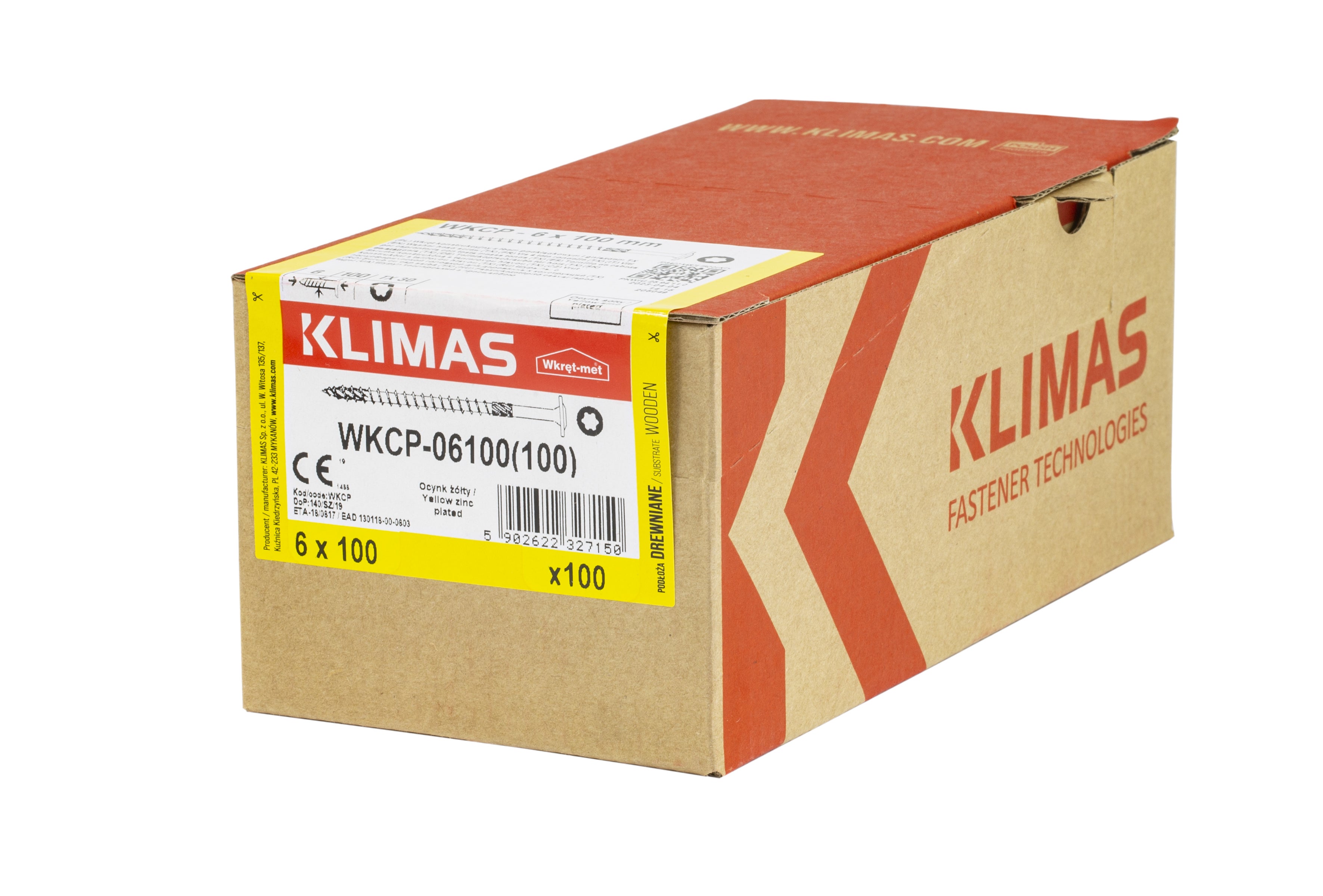 Wkręt do łączników ciesielskich z łbem talerzykowym 6x100 mm (100 szt.) 1