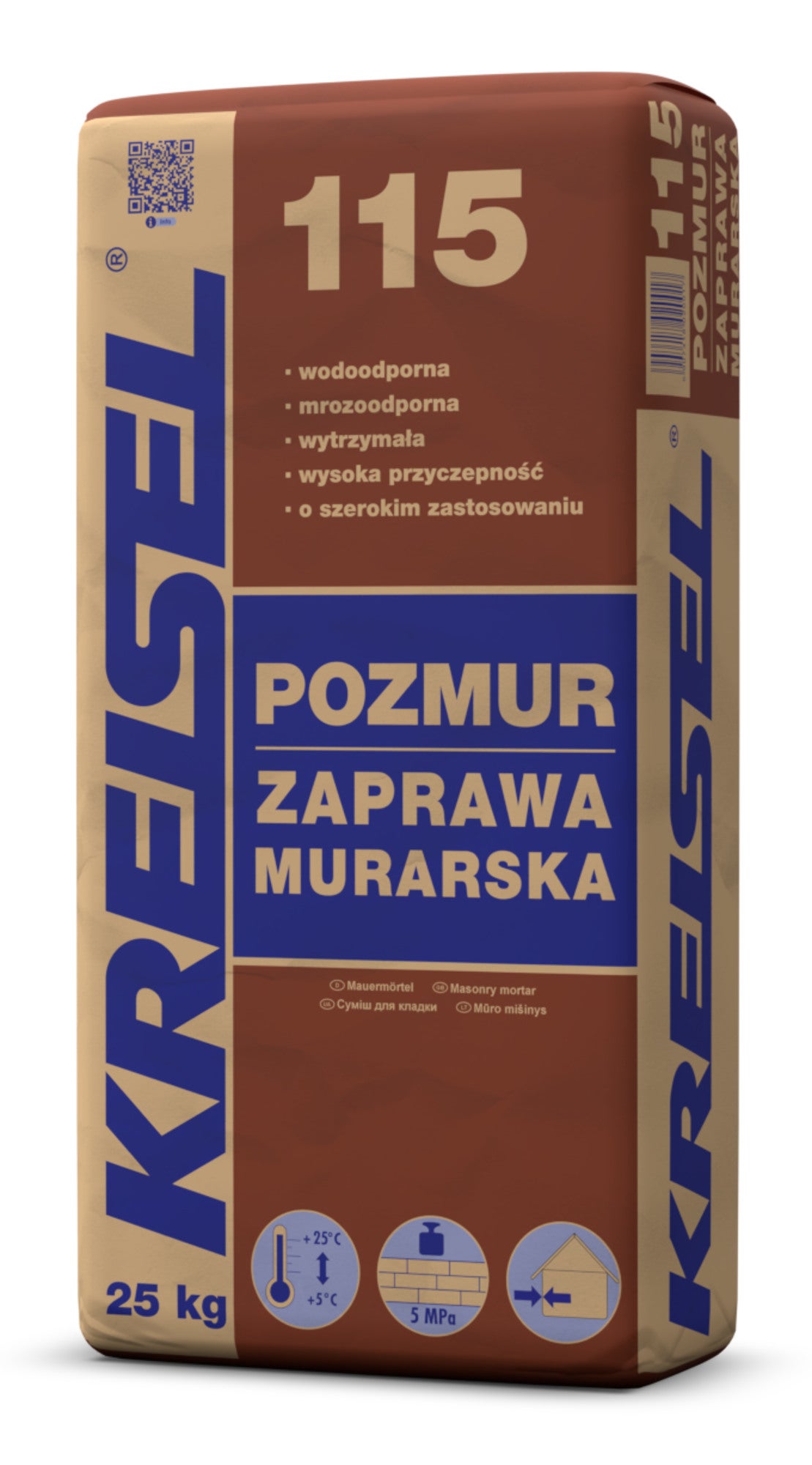 Zaprawa murarska Kreisel Pozmur 115 25 kg