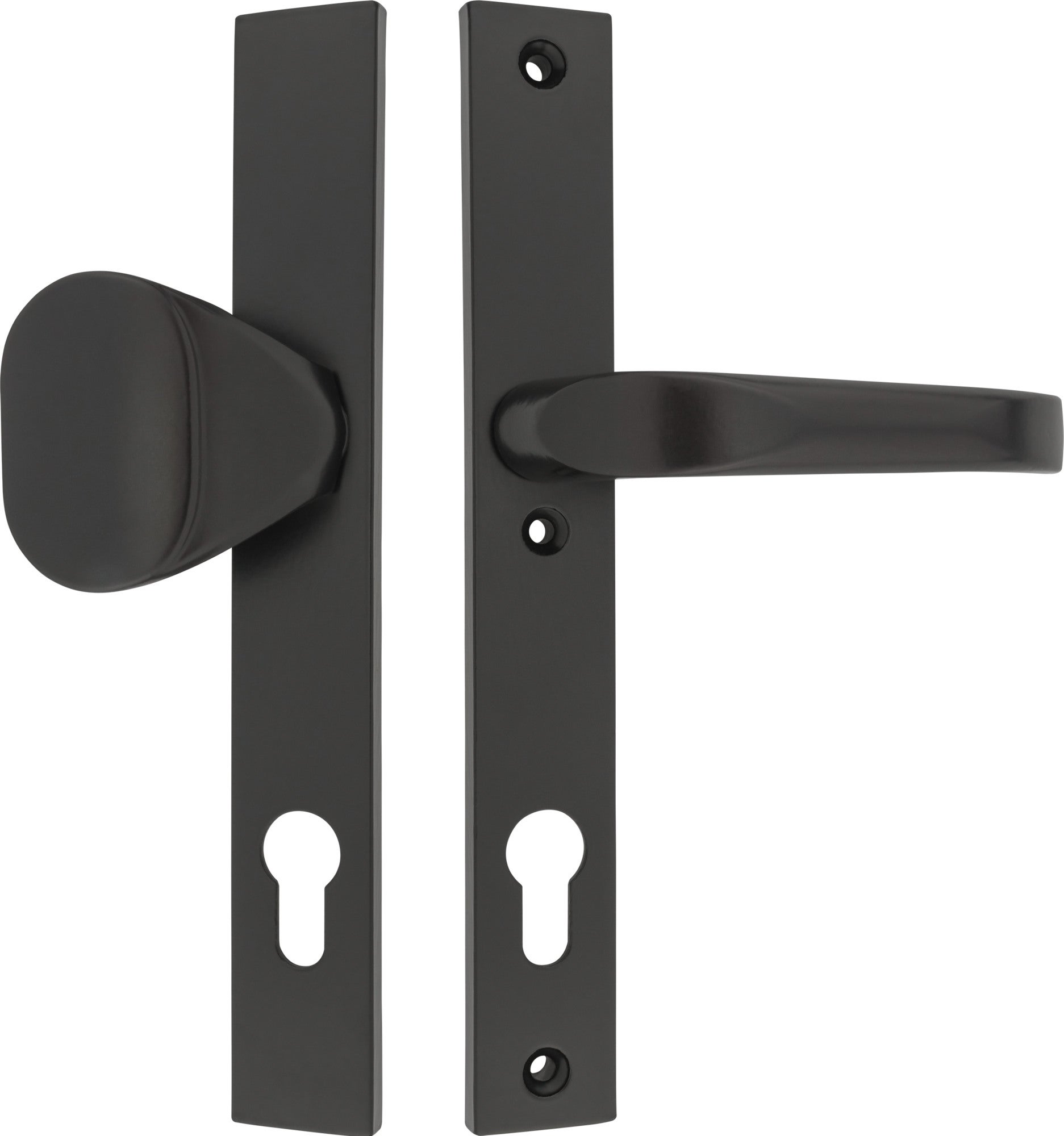 Klamka Diana z długim szyldem czarny