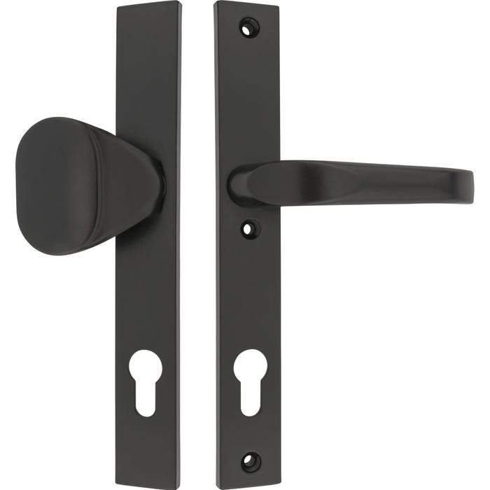 Klamka Diana z długim szyldem czarny