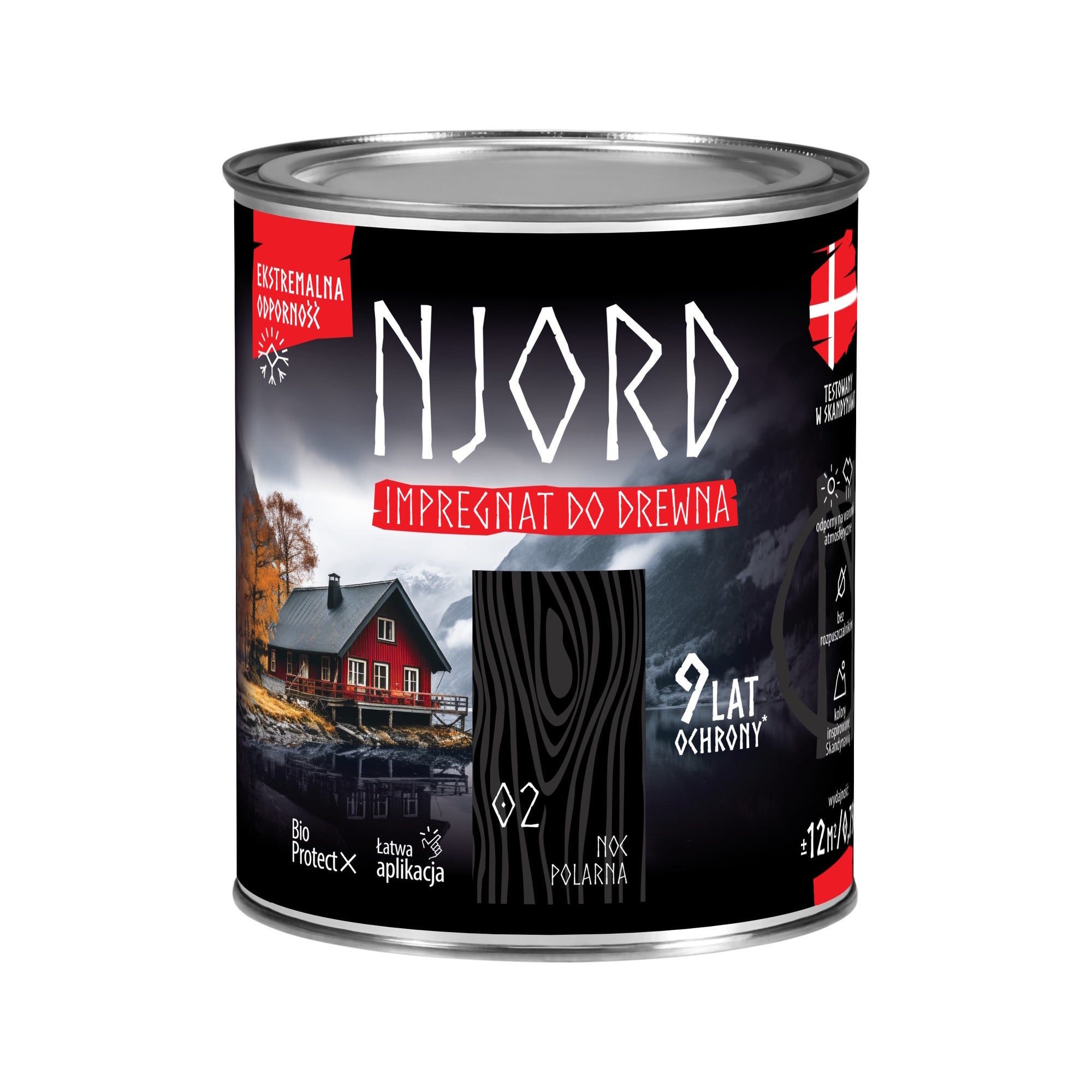 Njord impregnat do drewna noc polarna 0,75L 0