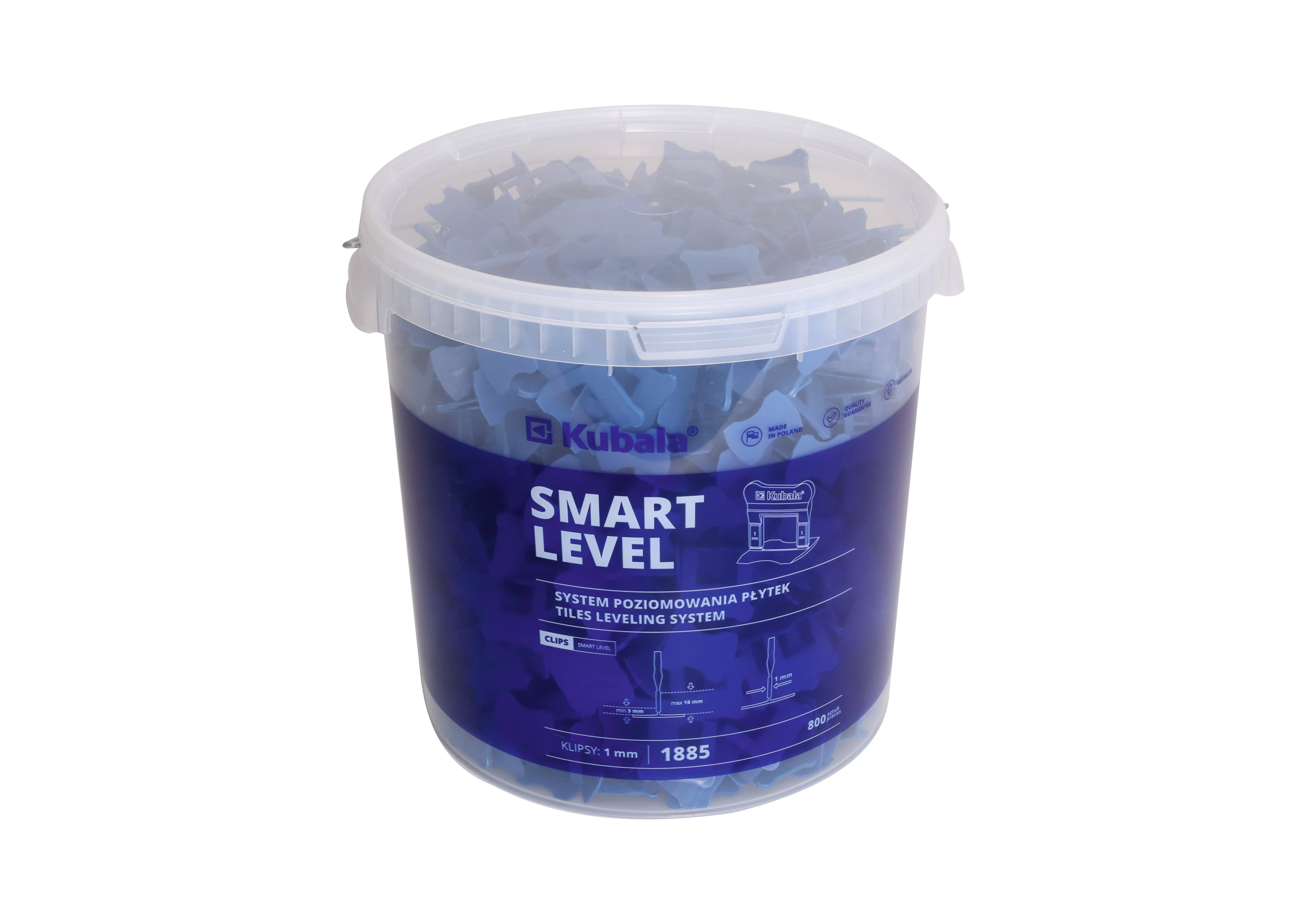 Klipsy Smart Level Kubala 1 mm, 800 szt. 2